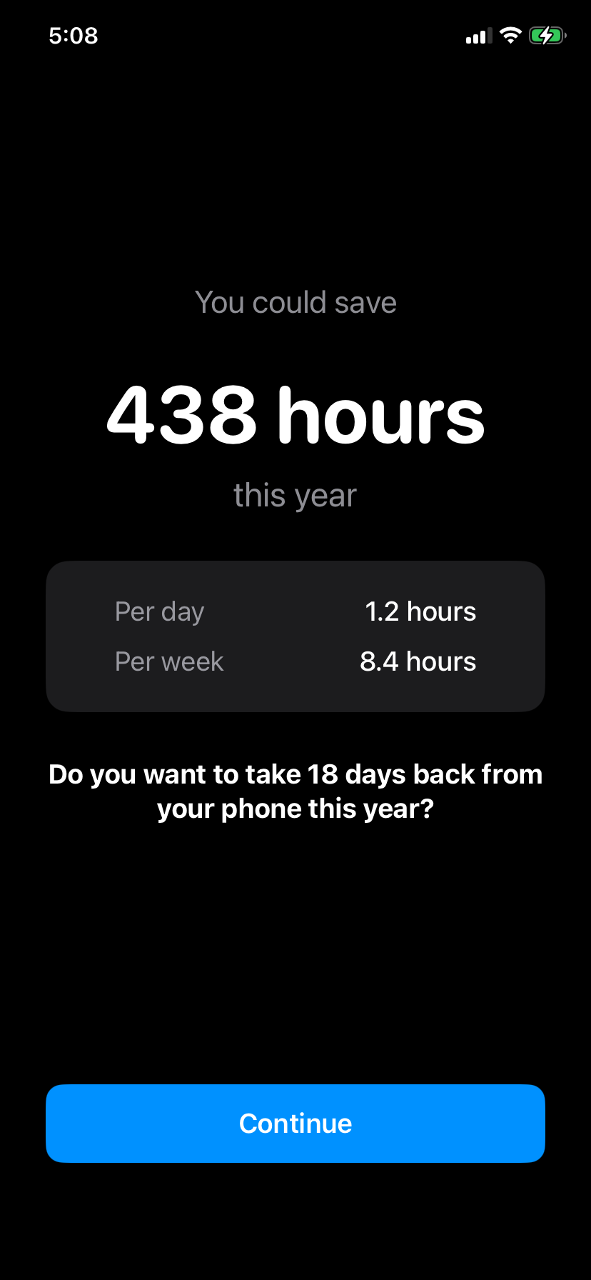 Save 438 hours this year